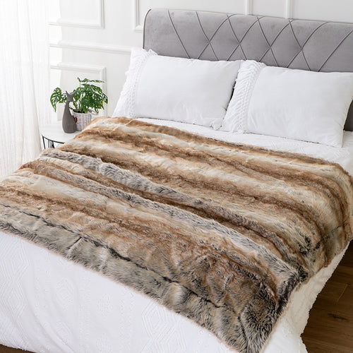 Breezy Premium Faux Fur Throw Blanket