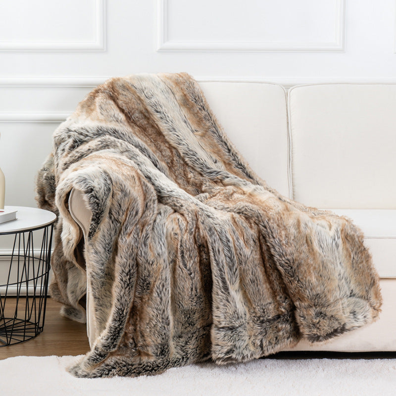 Breezy Premium Faux Fur Throw Blanket