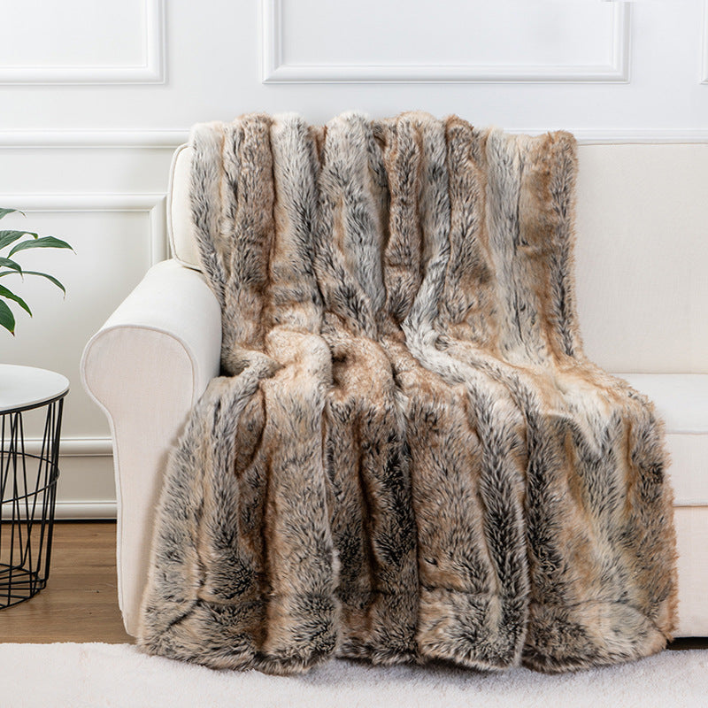 Breezy Premium Faux Fur Throw Blanket
